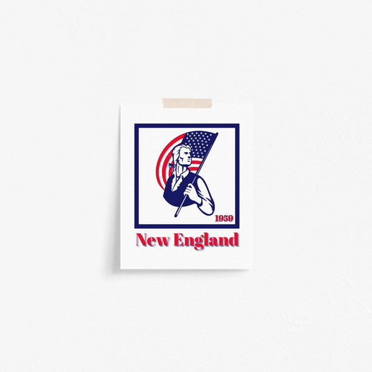 New England Patriots Minimalist Art Print