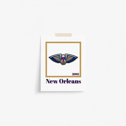 New Orleans Pelicans Minimalist Art Print