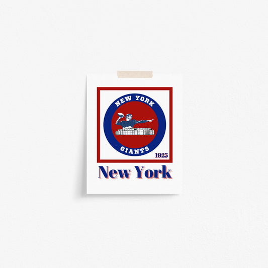 New York Giants Minimalist Art Print