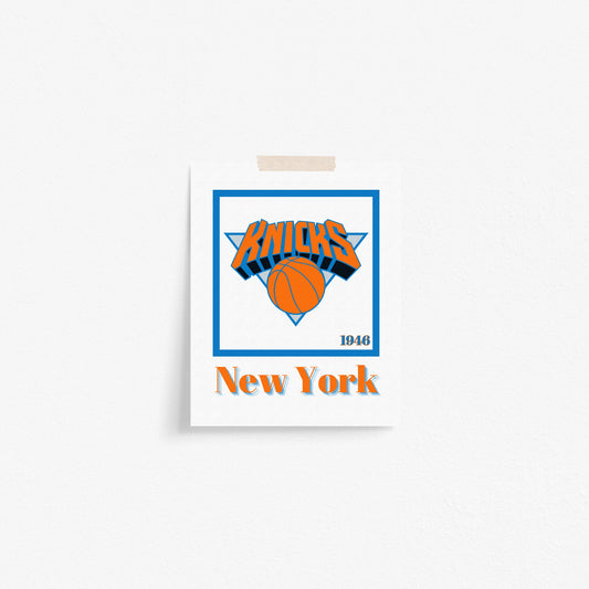 New York Knicks Minimalist Art Print