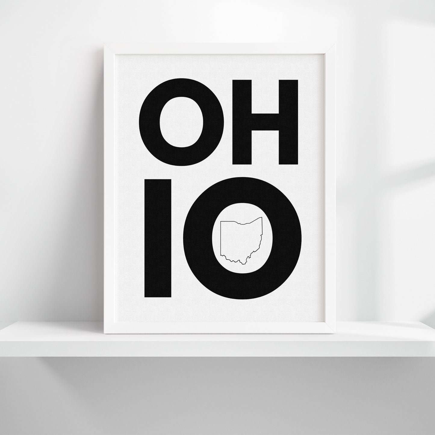 Ohio Bold Typography Art Print
