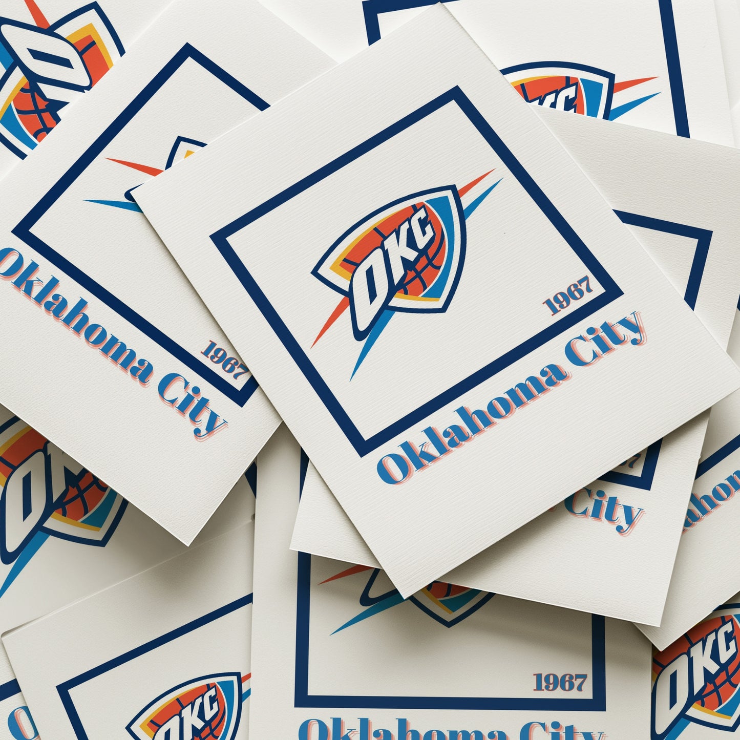 Oklahoma City Thunder Minimalist Art Print