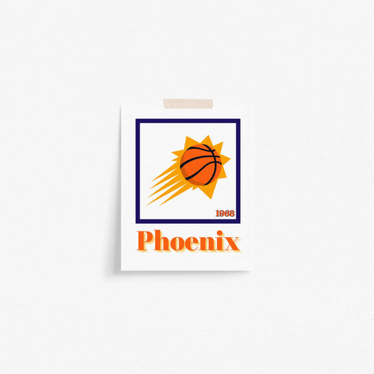 Phoenix Suns Minimalist Art Print