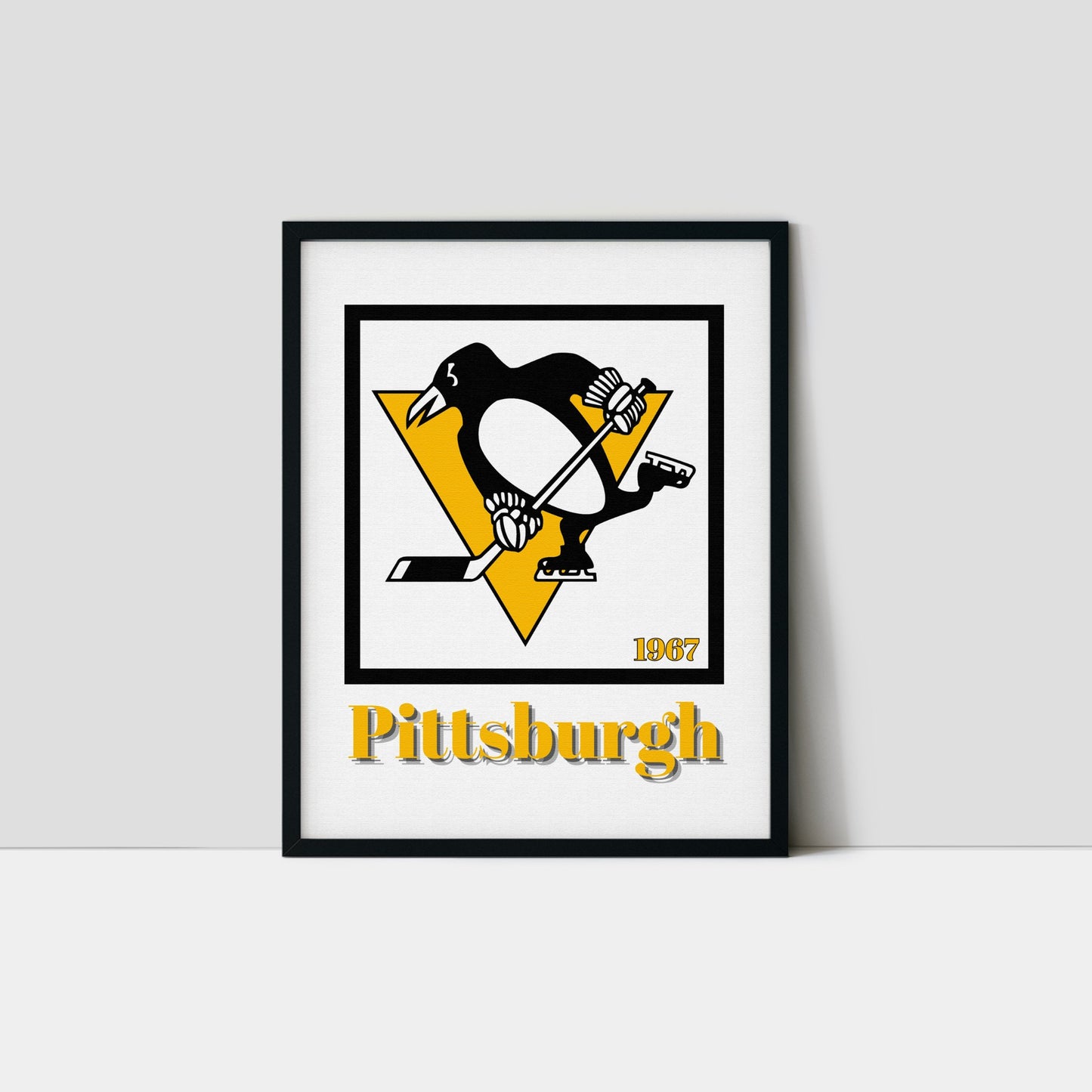 Pittsburgh Penguins Minimalist Art Print
