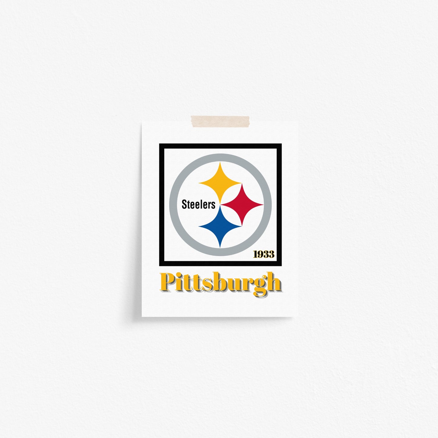 Pittsburgh Steelers Minimalist Art Print