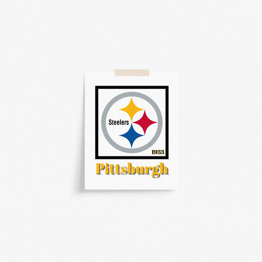 Pittsburgh Steelers Minimalist Art Print