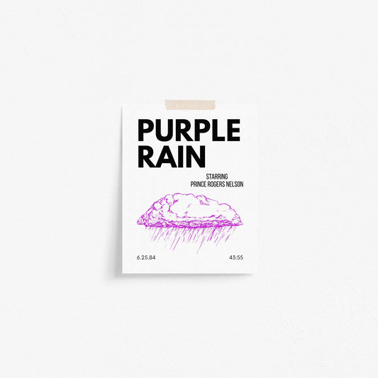 Purple Rain Inspired Art Print