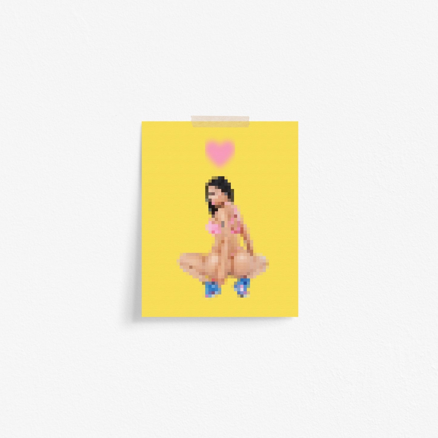 Pixelated Nicki Art Print