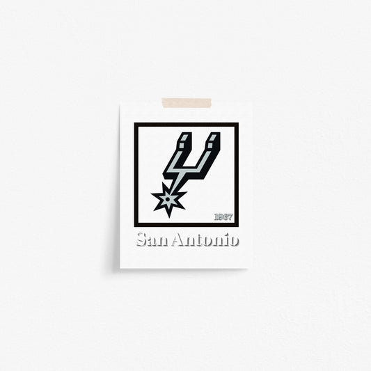 San Antonio Spurs Minimalist Art Print