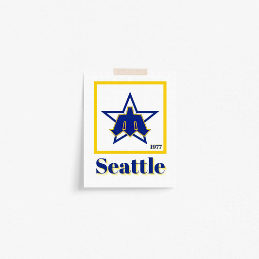 Seattle Mariners Minimalist Art Print