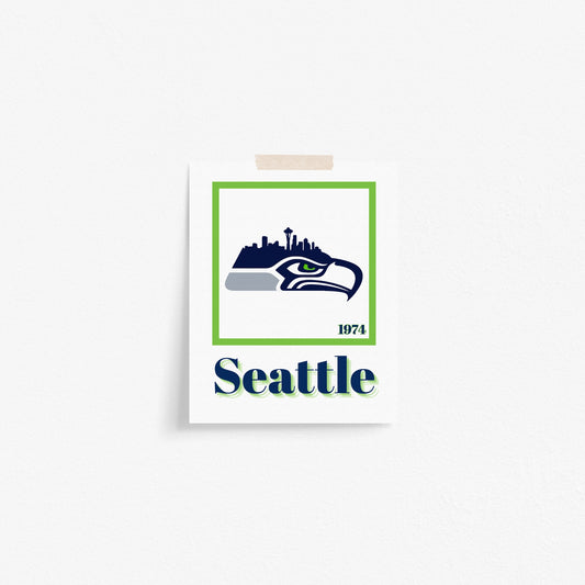 Seattle Seahawks Minimalist Art Print