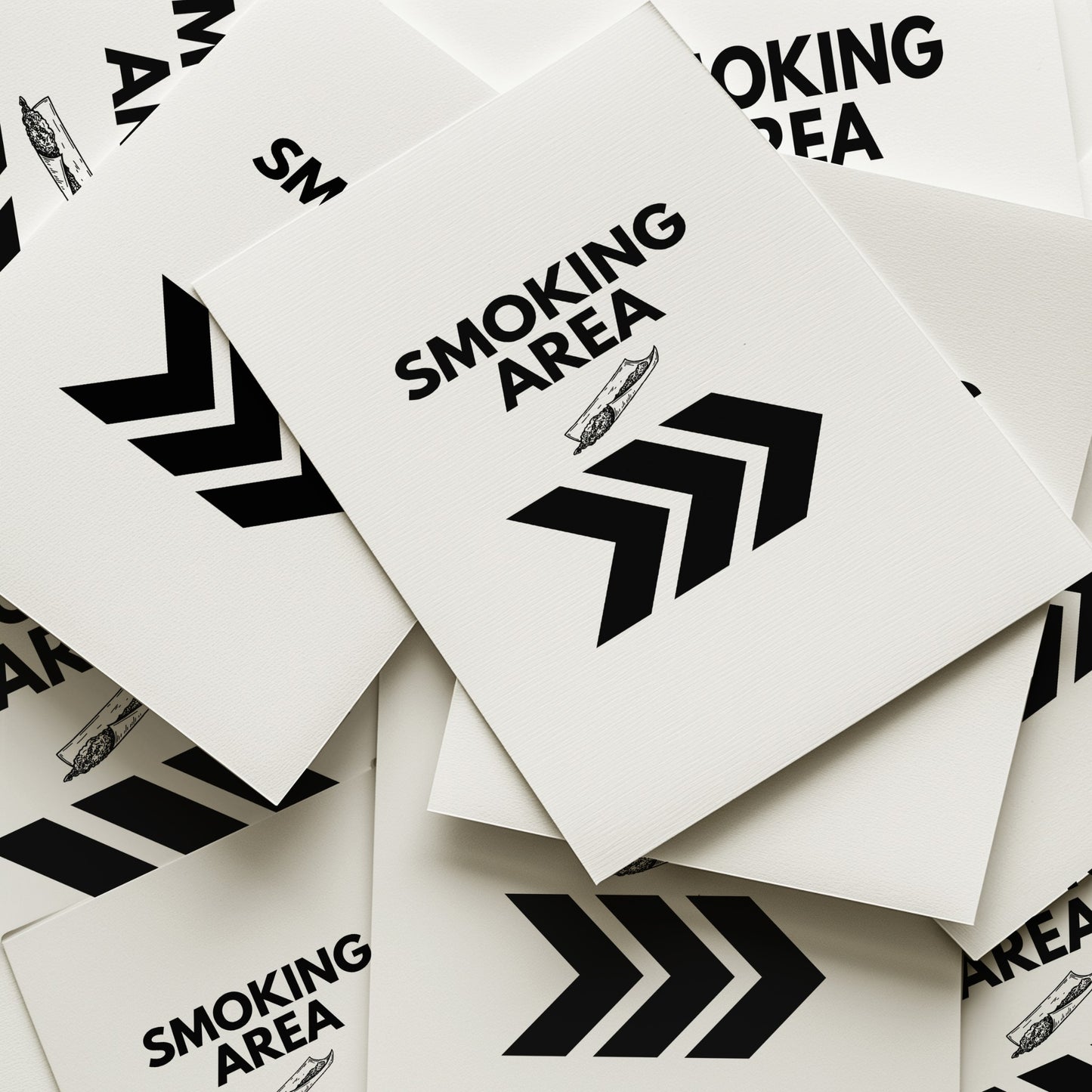 Smoking Area "that way" Art Print