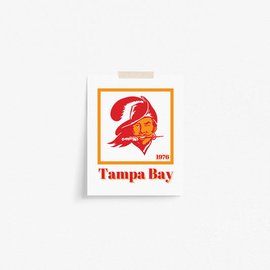 Tampa Bay Buccaneers Minimalist Art Print