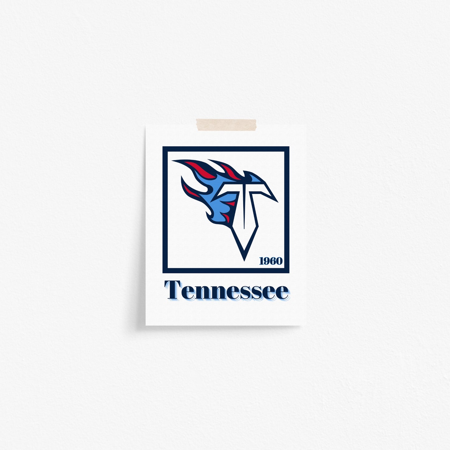 Tennessee Titans Minimalist Art Print