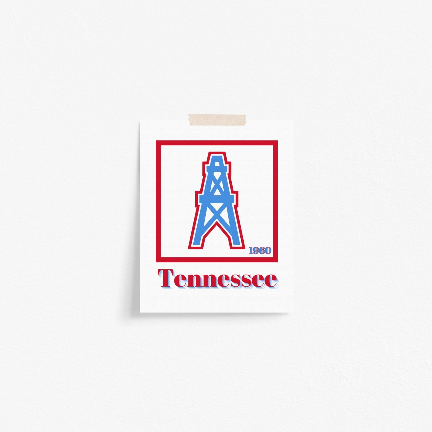 Tennessee Titans Minimalist Art Print
