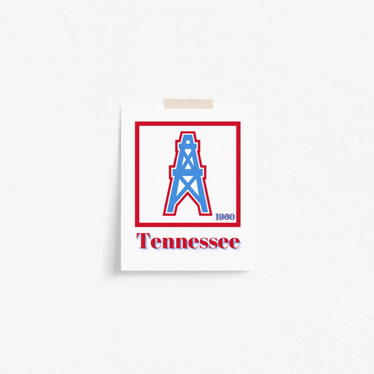 Tennessee Titans Minimalist Art Print