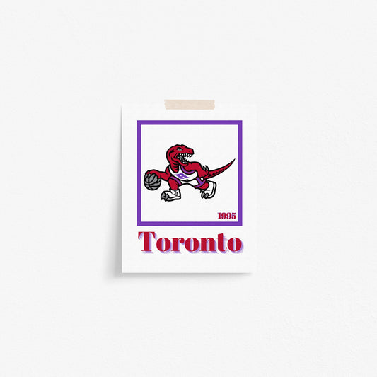 Toronto Raptors Minimalist Art Print