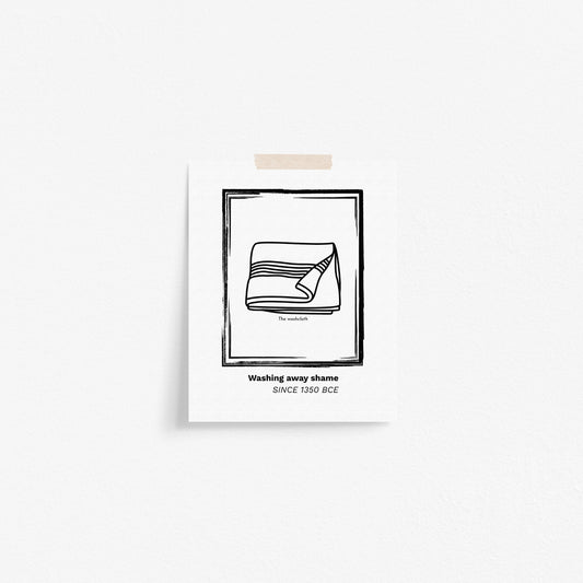 Washing Away Shame Since 1350 BCE Art Print