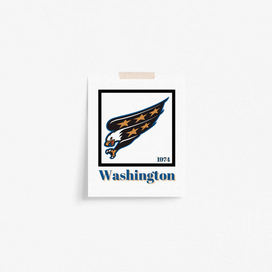 Washington Capitals Minimalist Art Print