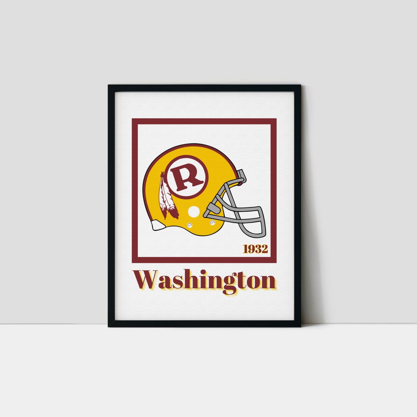 Washington Commanders Minimalist Art Print