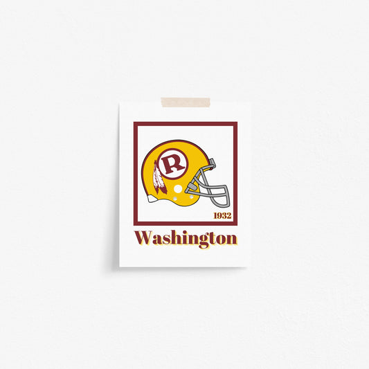 Washington Commanders Minimalist Art Print