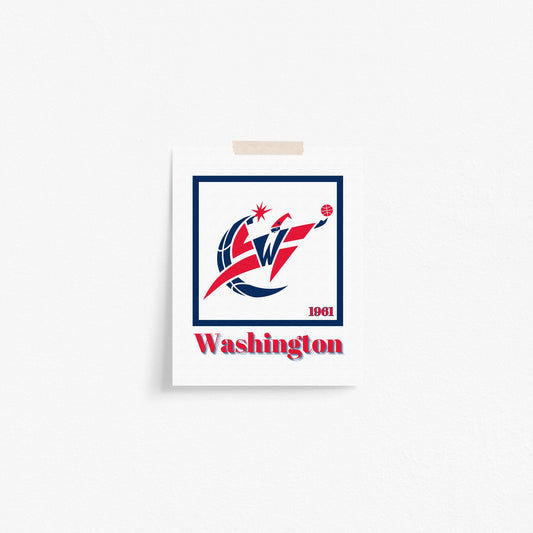 Washington Wizards Minimalist Art Print