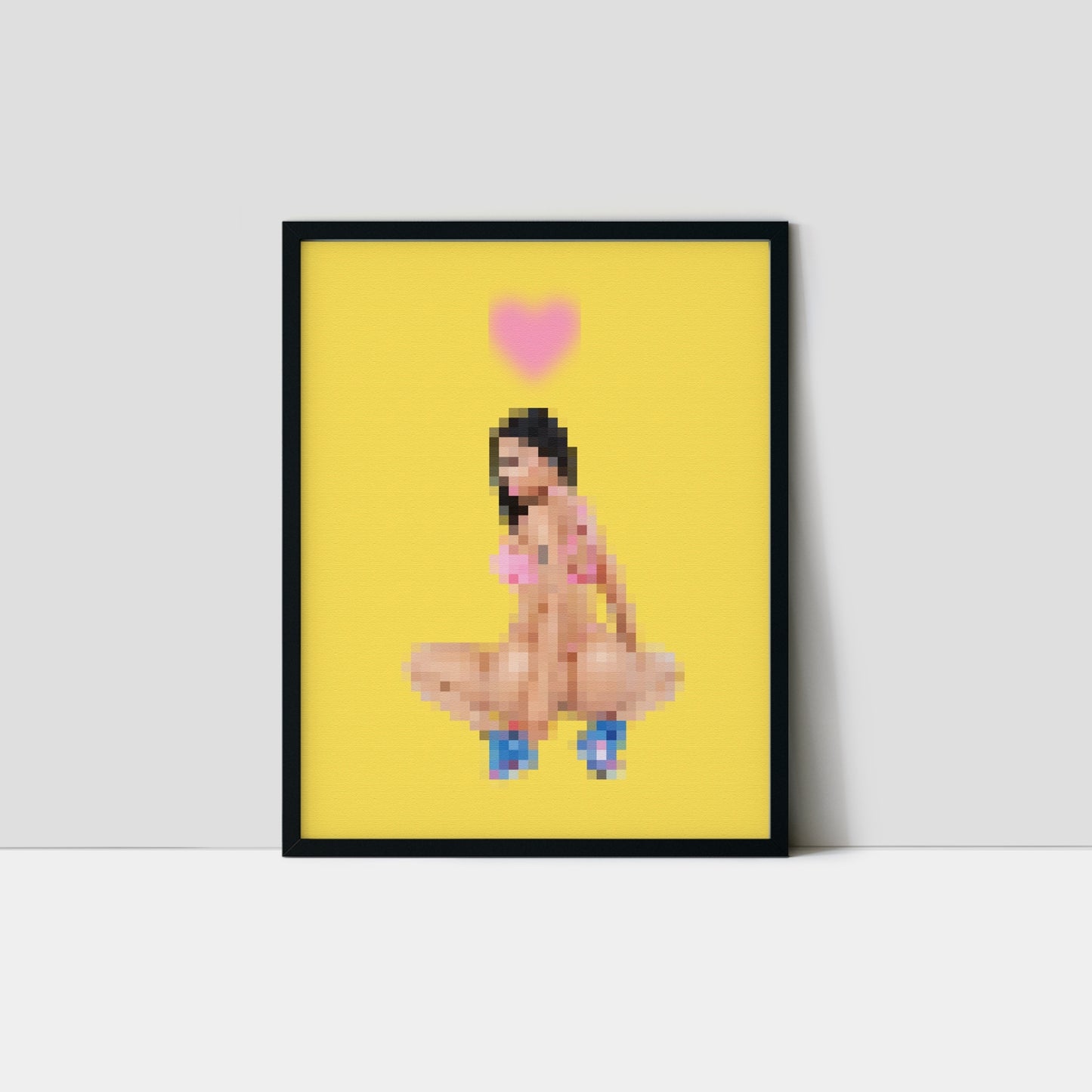 Pixelated Nicki Art Print