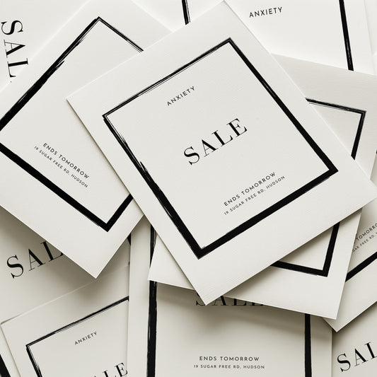 Anxiety Sale Minimalist Art Print