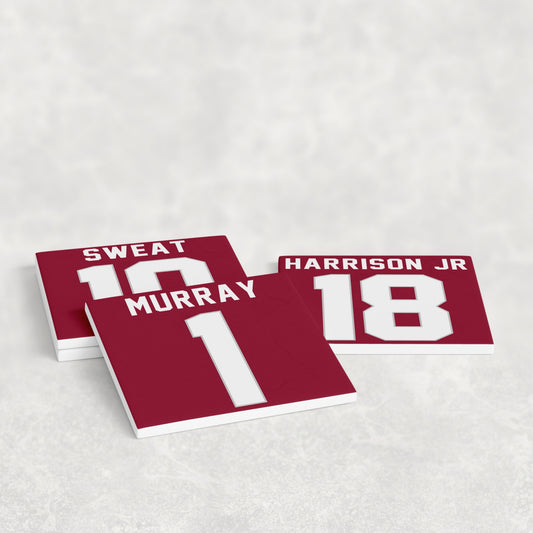 Arizona Cardinals Jersey Inspired Coasters