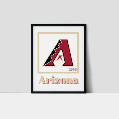 Arizona Diamondbacks Minimalist Art Print