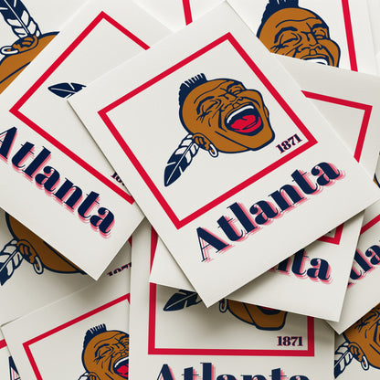 Atlanta Braves Minimalist Art Print
