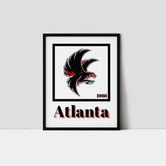 Atlanta Falcons Minimalist Art Print