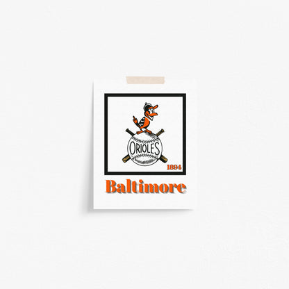 Baltimore Orioles Minimalist Art Print