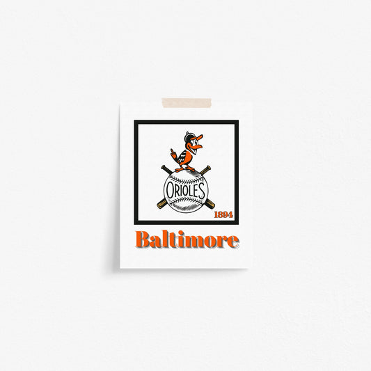 Baltimore Orioles Minimalist Art Print