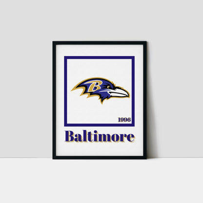 Baltimore Ravens Minimalist Art Print