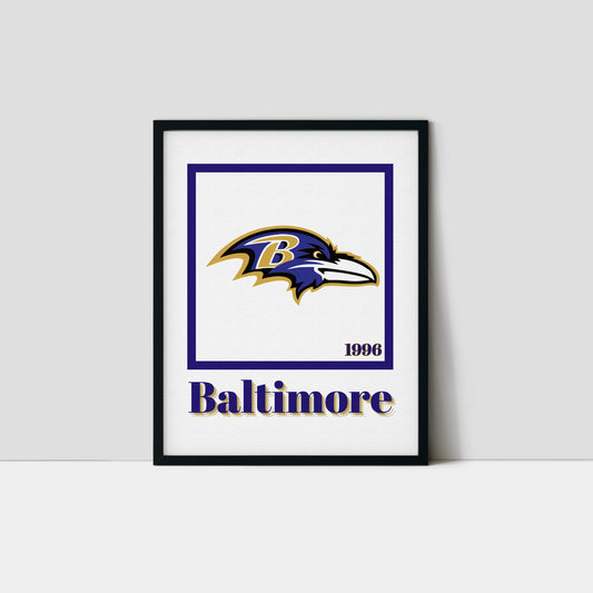 Baltimore Ravens Minimalist Art Print