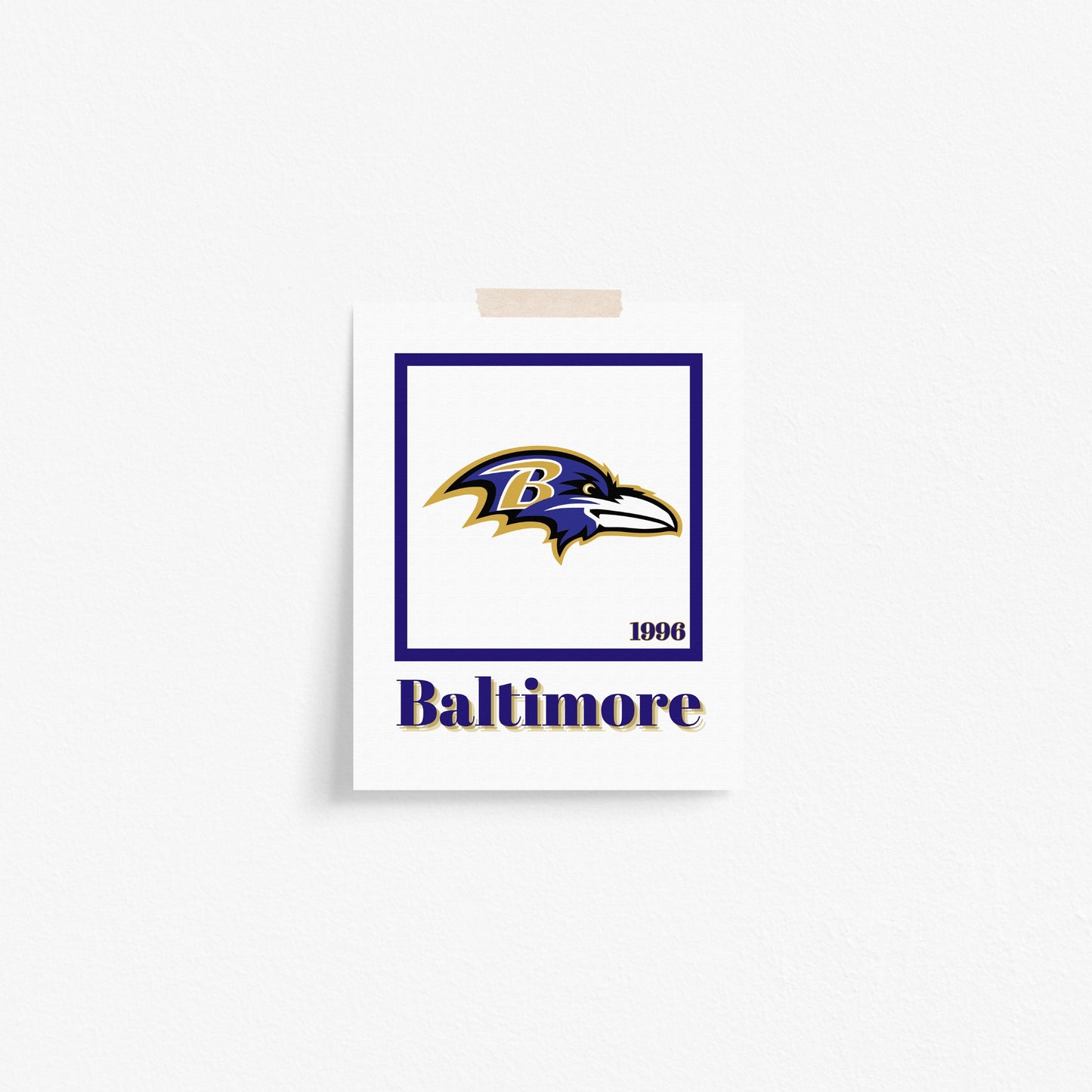 Baltimore Ravens Minimalist Art Print