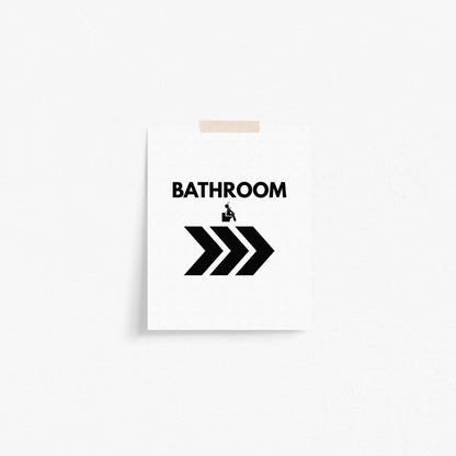 Bathroom "that way" Art Print