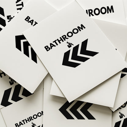 Bathroom "that way" Art Print