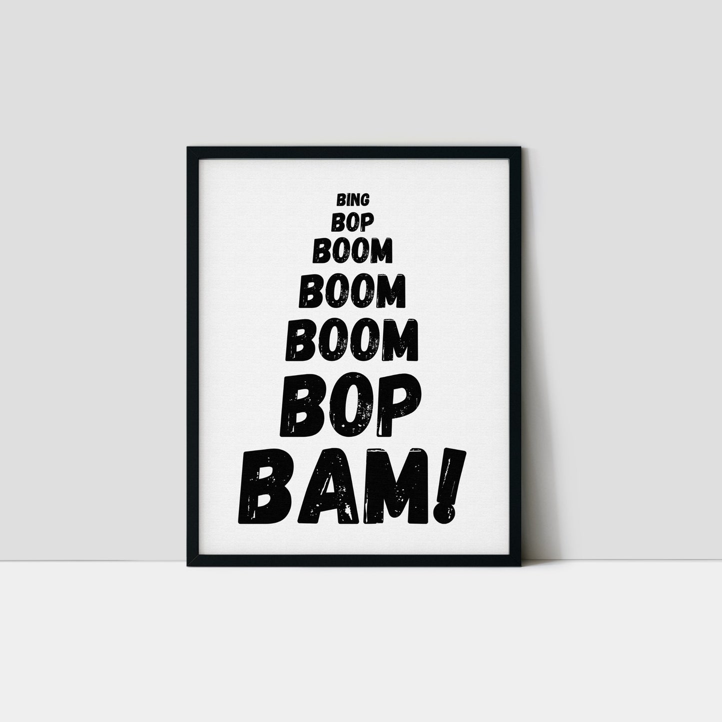 Boom Bop Bam Art Print