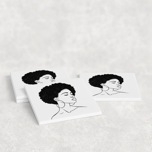Natural Muse Afro Beauty Coasters