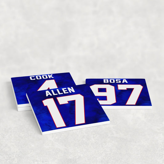 Buffalo Bills Jersey Inspired Coasters