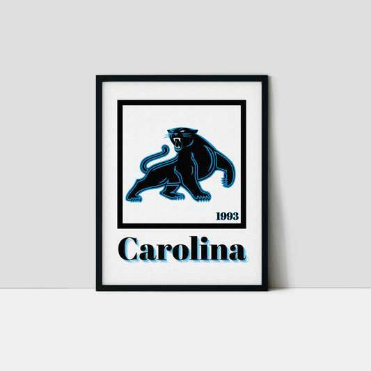 Carolina Panthers Minimalist Art Print