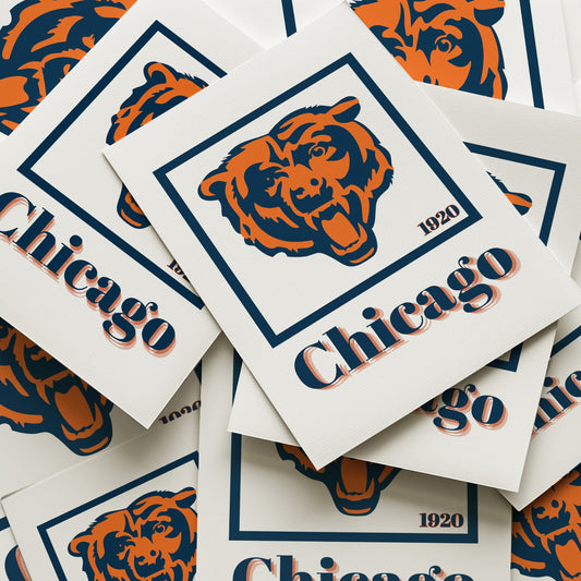 Chicago Bears Minimalist Art Print