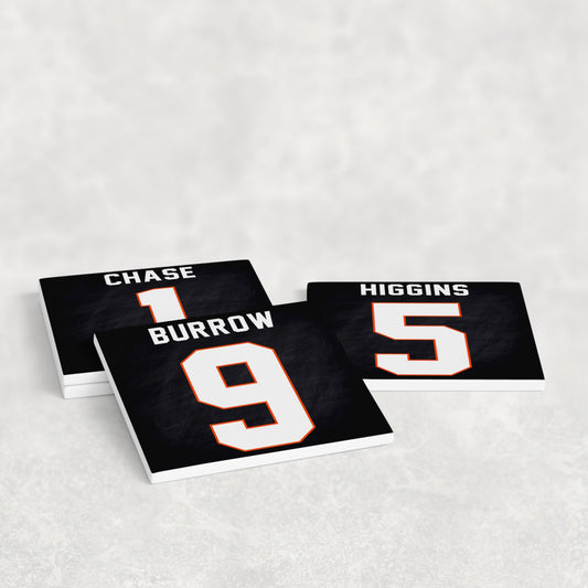 Cincinnati Bengals Jersey Inspired Coasters