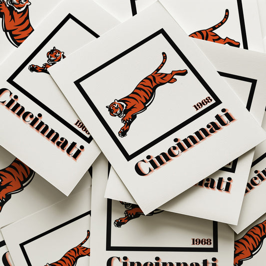 Cincinnati Bengals Minimalist Art Print