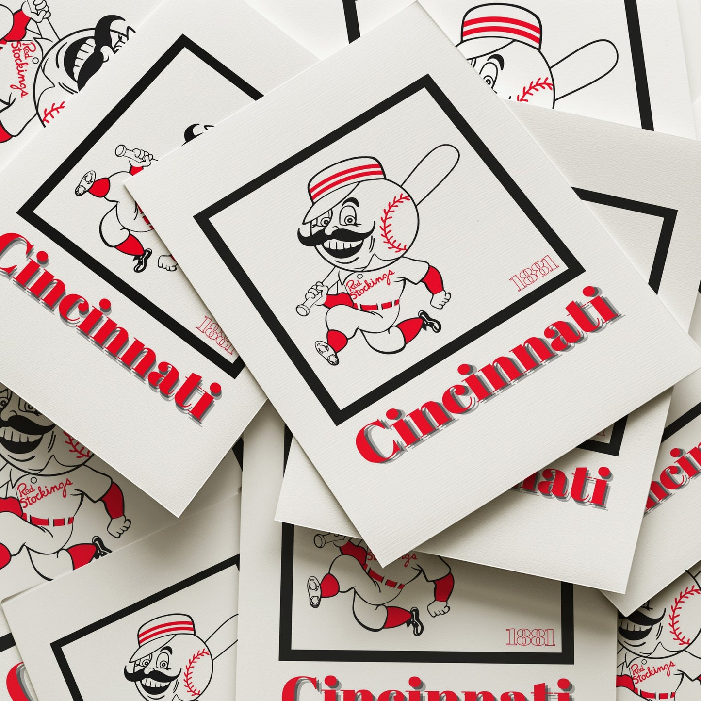 Cincinnati Reds Minimalist Art Print