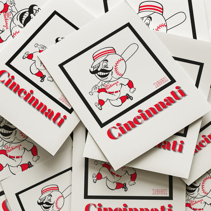 Cincinnati Reds Minimalist Art Print