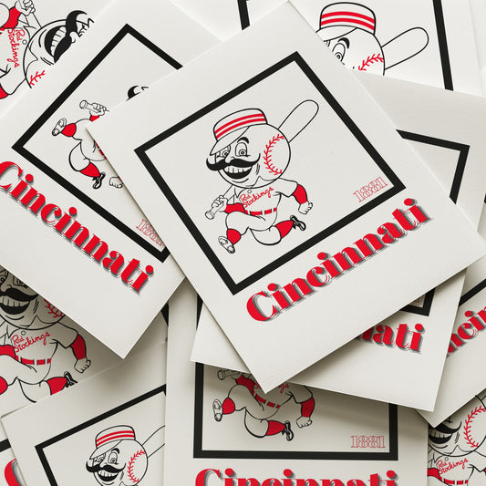 Cincinnati Reds Minimalist Art Print