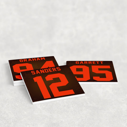 Cleveland Browns Jersey Inspired Coasters